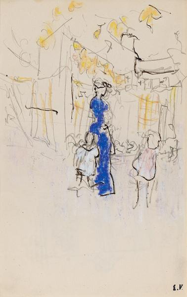 Lucie Hessel à la montagne avec Annette et Jacques, 1903