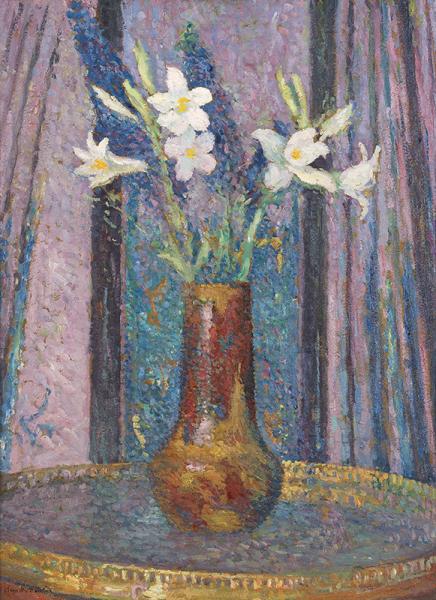 Bouquet de fleurs de lys, circa 1895-1900