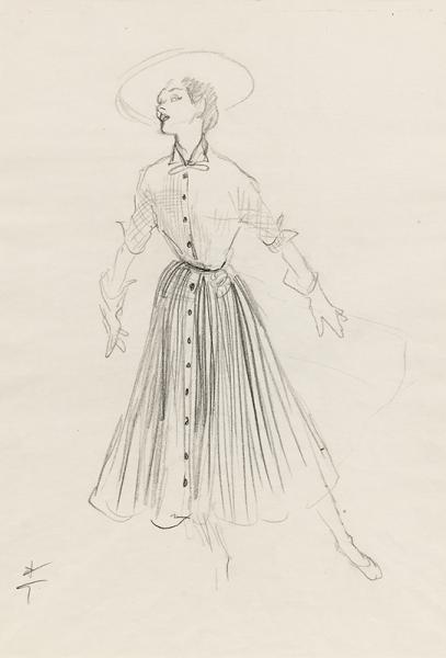 Ensemble, jupe plissée.