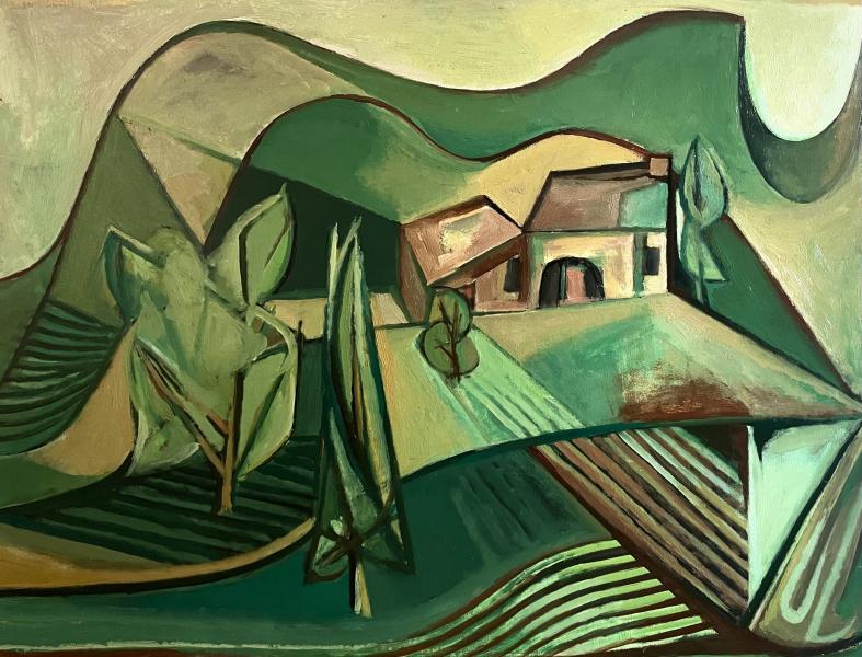 Paysage Alpes de Haute Provence, juin 1979